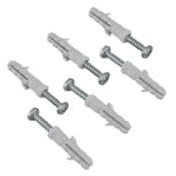 Chazo Plástico 3/16 + Tornillo Lámina CC Combinado 6x1 x 20 und